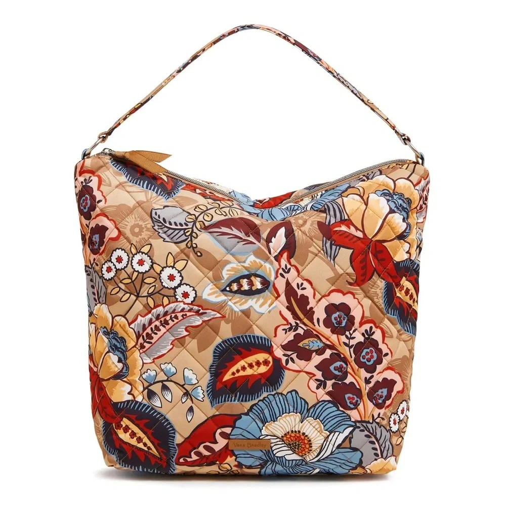 Vera Bradley Oversized Hobo Shoulder Bag “Botanical Beauty”. NWT